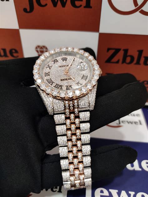 vvs rolex watch|moissanite rolex for sale.